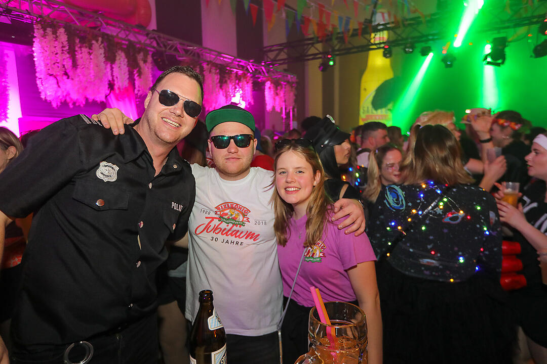 Beste Partystimmung in der Stadthalle