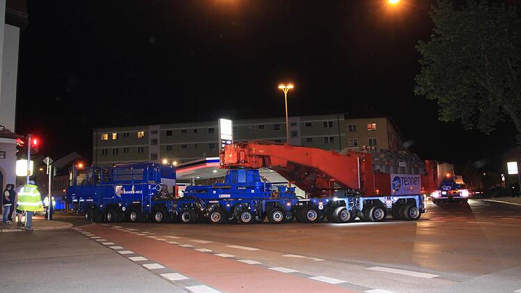 Schwertransporter Bamberg am 5. Mai 2015 Foto: Ferdinand Merzbach