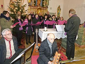 Auch die Singgruppe Obertrubach verzauberte die Zuhörer in der Kühlenfelser Kirche.