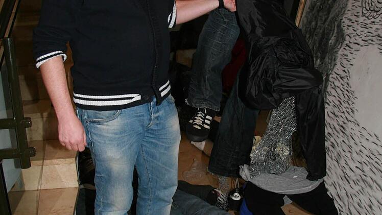 Reste einer Kunstaktion. Foto: Sonja Adam