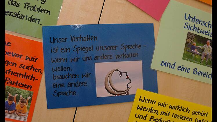 Ein Credo von Marshall Rosenberg, dem Begründer der gewaltfreien Kommunikation. Foto: Stephanie Elm