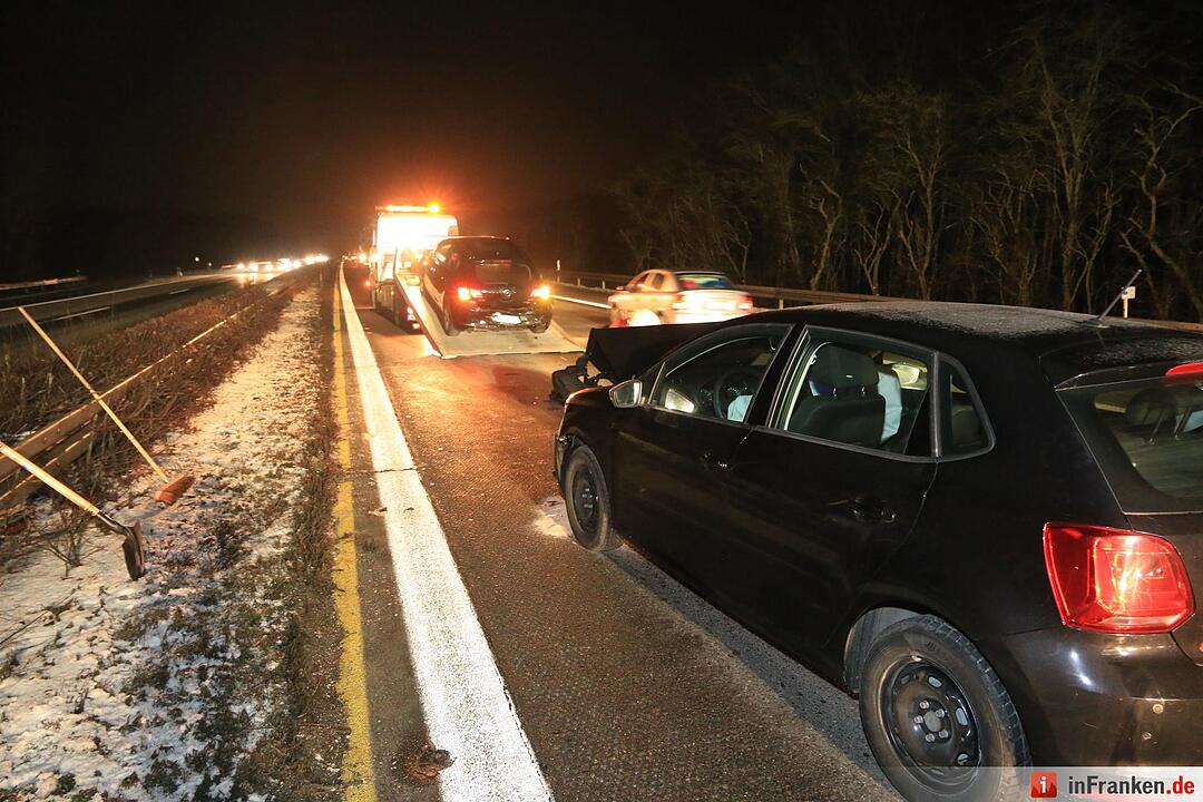 Kollision auf der A3 bei Pommersfelden