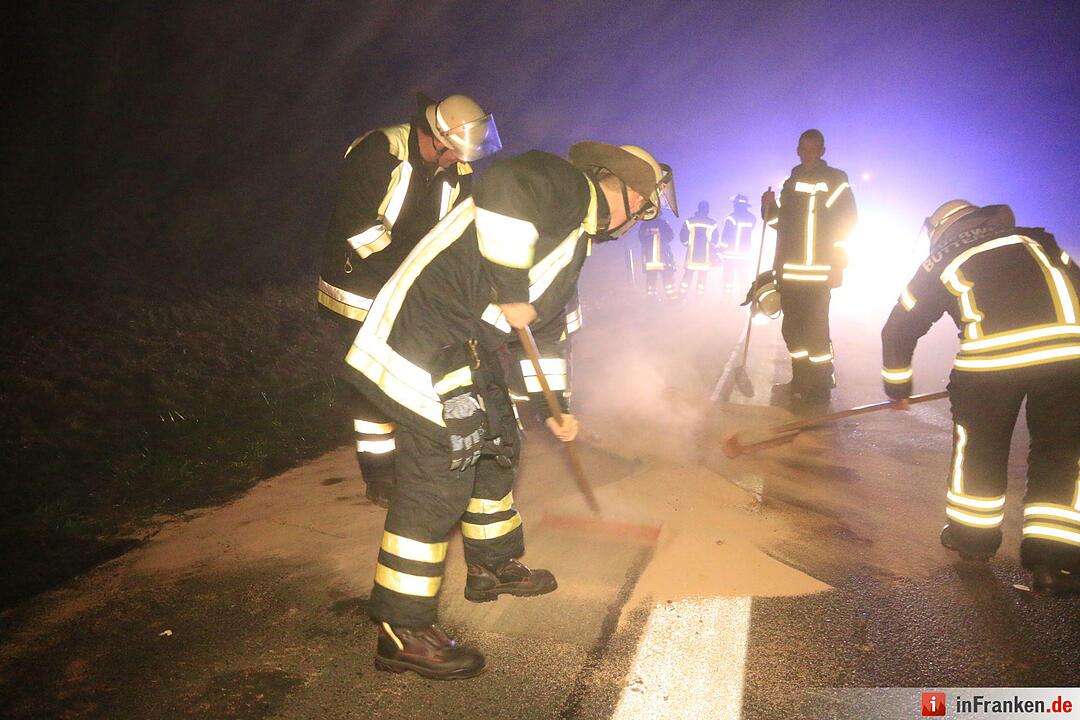 Lkw-Unfall bei Hirschaid