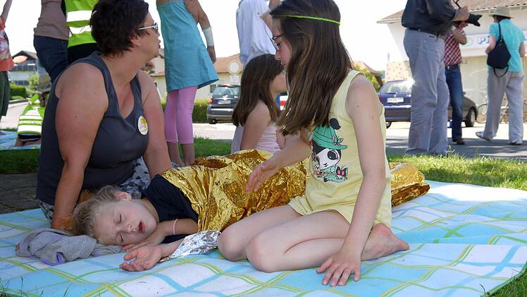 Nachwuchs-Sanitäter. Foto: Berthold Köhler