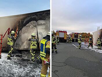 H&ouml;chst&auml;dt: Lkw mit Gefl&uuml;gel f&auml;ngt auf A93 Feuer &ndash; kilometerlanger Stau