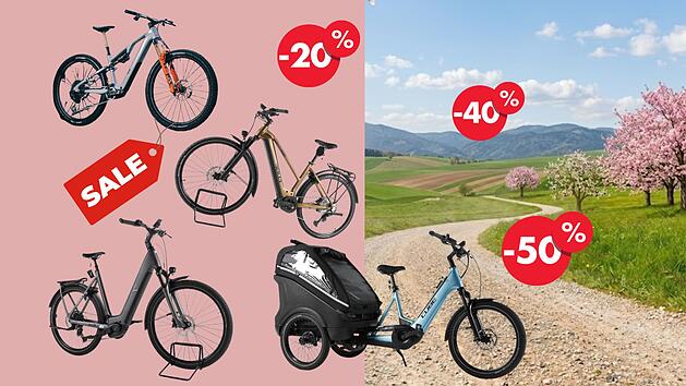 Cube E‑Bikes bis zu 60 % g&uuml;nstiger