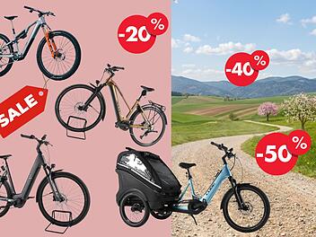 Cube E‑Bikes bis zu 60 % g&uuml;nstiger
