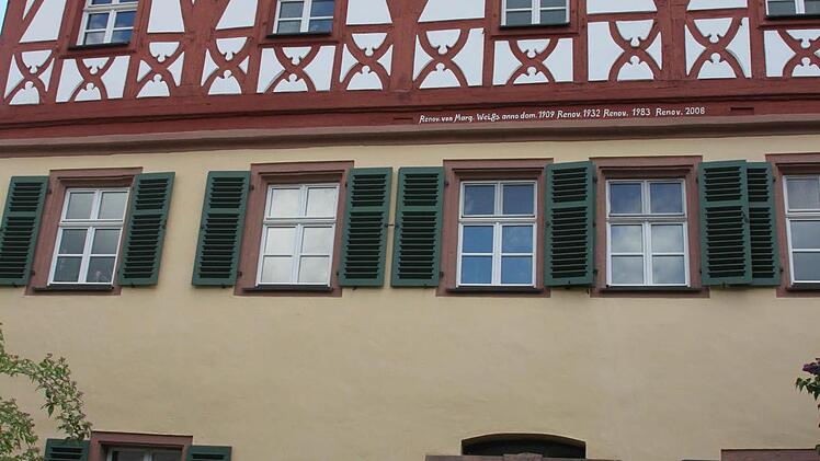 Das Wohnhaus des berühmten Kulmbacher Malers Michel Weiß in der Waaggasse 6. Foto: Stephan Stöckel