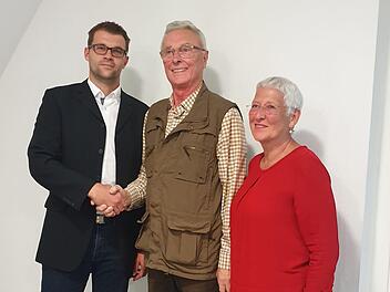 René Rackelmann (l.), Georg Nützel und Rose Stark Foto: Carmen Schwind