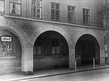 So sah Mitte der 50er Jahre das Modell für eine Fußgänger-Passage neben dem Coburger Spitaltor aus.Foto: CT-Archiv/Schneider