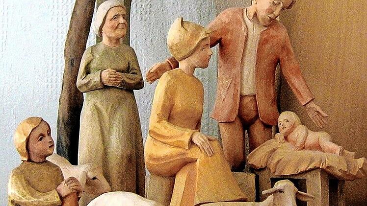 Diese Lindenholzkrippe hat Robert Frank geschaffen.