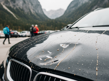 Schleimspur und Dellen: Kuh-Attacke auf Urlauber-Autos?