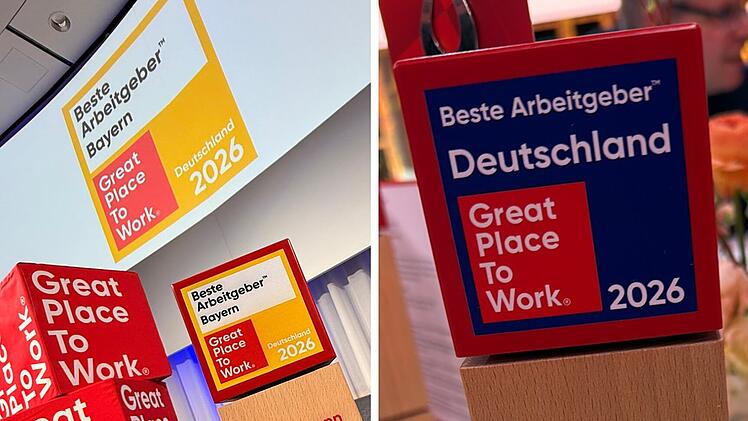 Doppelt ausgezeichnet: Hofmann Personal z&auml;hlt 2026 zu Bayerns und Deutschlands Besten Arbeitgebern.