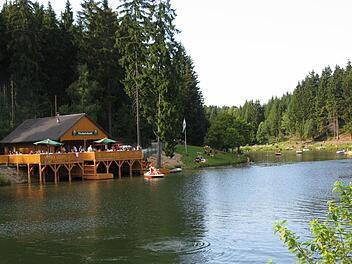 Der Ölschnitzsee im Frankenwald Foto: Archiv/Veronika Schadeck