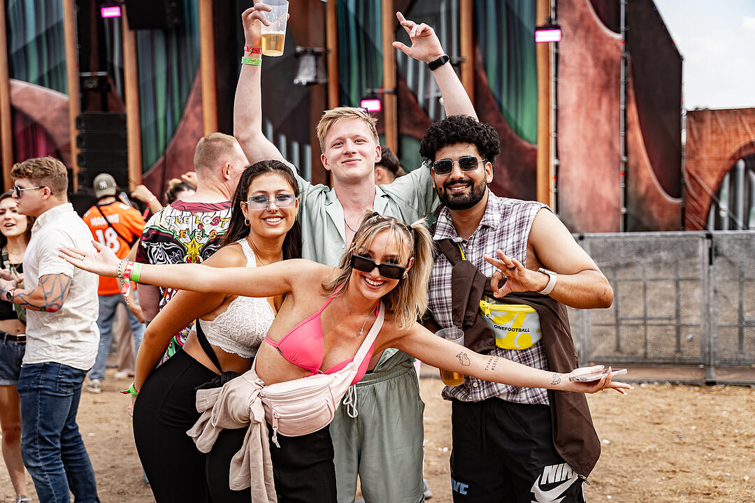 Beste Partystimmung auf dem Festival-Gelände!