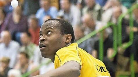Afrikameister Quadri Aruna aus Nigeria verpasste nur aufgrund des schlechteren Satzverhältnisses das Endspiel in Neustadt.