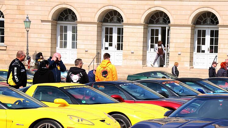 Impressionen vom Corvette-Treffen auf dem Coburger SchlossplatzFoto: Jochen Berger