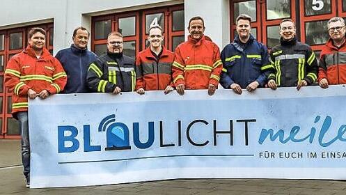 Die Verantwortlichen der Blaulichtmeile  Foto: privat