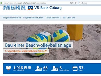 Die Spendenaktion für das Sonneberger Beachvolleyballfeld läuft schon seit über einem Monat.