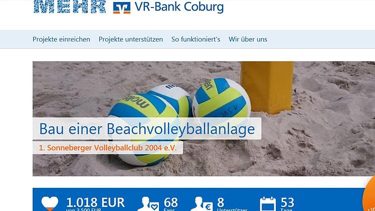 Die Spendenaktion für das Sonneberger Beachvolleyballfeld läuft schon seit über einem Monat.