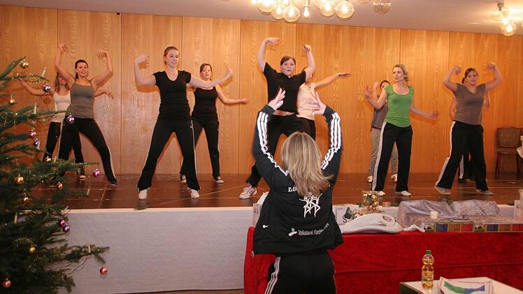 Die Tänzerinnen beim Training