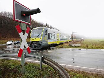 Der gefährliche Bahnübergang bei Wiesenthau Foto: Josef Hofbauer