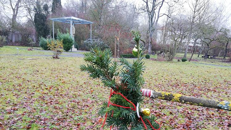 Ein vorgezogenes Weihnachtsgeschenk der Bestatter an die Stadt: Der Novizengarten bleibt als Parkanlage erhalten.Foto:  Heike Beudert
