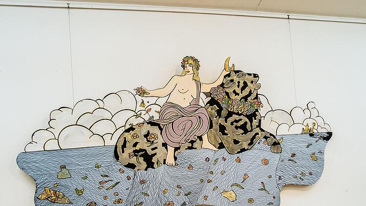 "Augenblick des Glücks" ist der Titel einer großen Ausstellung mit Werken von Moritz Götze im Kunstverein Coburg.Foto: Jochen Berger