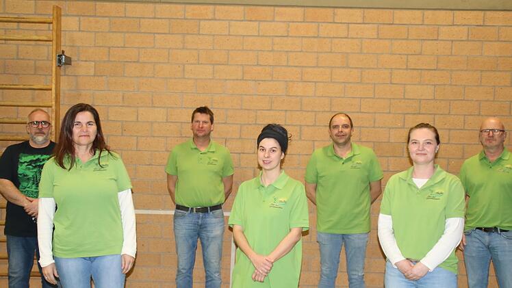 Der neue Vorstand des Obst- und Gartenbauvereins Thulba (von links)   Alexander Leitschuh, Heike Manger, Steffen Manger, Jessica Leicher, Thomas Schaupp, Sabine Rügamer und Michael Neder.