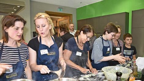 Die Resonanz auf den Bio-Kochkurs war riesig.  Foto: privat