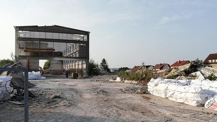 Die Abrissarbeiten im August Foto: inFranken.de