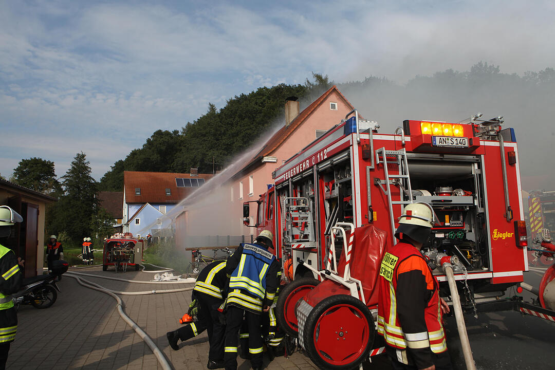 Herpersdorf bei Ansbach: Scheune abgebrannt