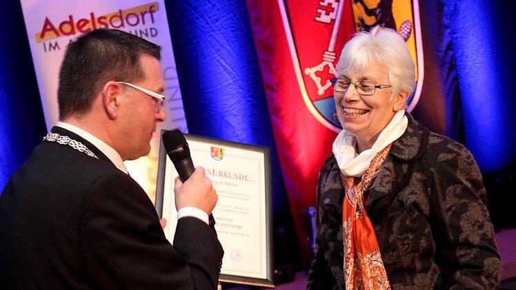 Margret Müller mit Bürgermeister