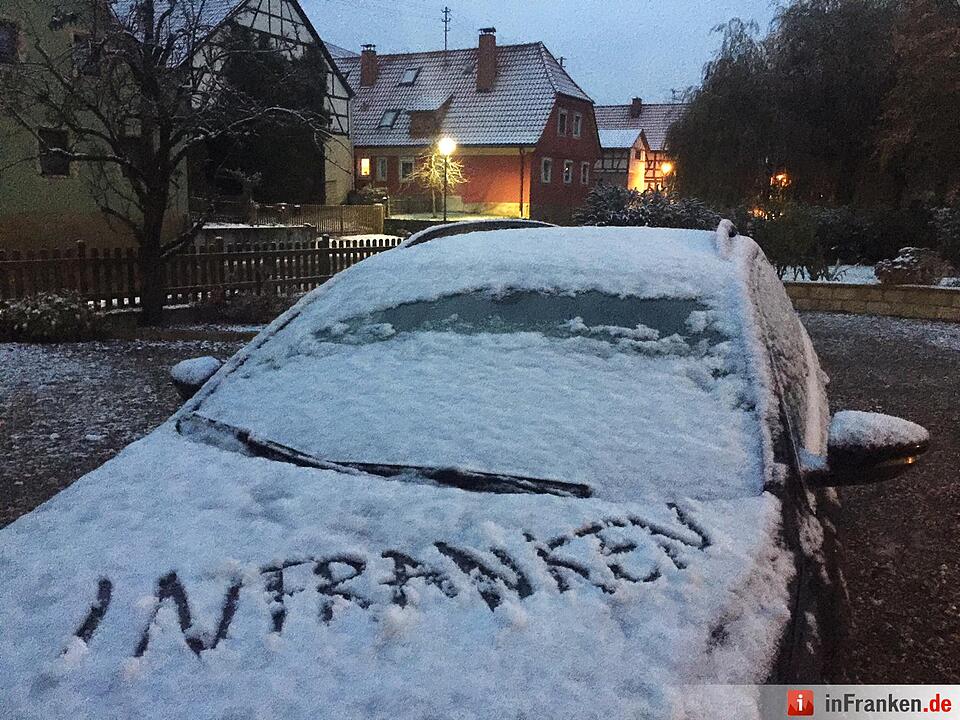 Dienstagmorgen um 7 Uhr in Horsdorf im Landkreis Lichtenfels Foto: Falk Zimmermann
