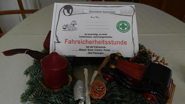Die Kreisverkehrswacht schlägt vor, Senioren zu Weihnachten Sicherheit im Verkehr zu schenken: Mit einem Sicherheitstraining. Edgar Kast