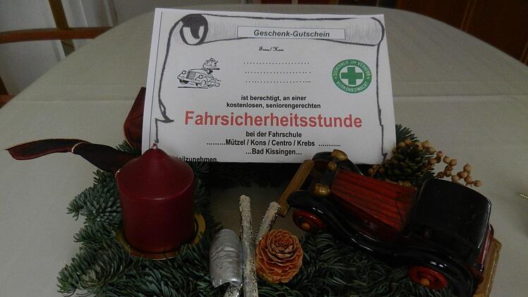 Die Kreisverkehrswacht schlägt vor, Senioren zu Weihnachten Sicherheit im Verkehr zu schenken: Mit einem Sicherheitstraining. Edgar Kast
