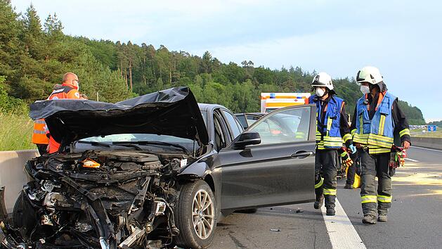 Auf der A7 kam es am Donnerstagabend zu einem Unfall mit drei Verletzten.