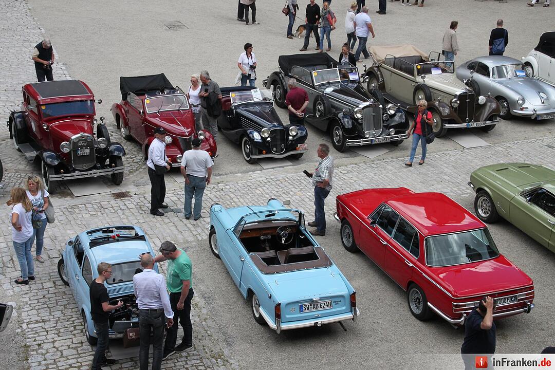 Oldtimertreffen auf der Kulmbacher Plassenburg