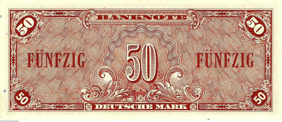 Deutsche Mark - Banknoten im Jahr 1948