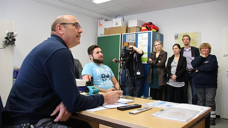 Eindrücke der nachgestellten telemedizinischen Sitzung. Foto: Ralf Ruppert