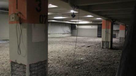 So sieht's aus, wenn der Beton zerschreddert ist.