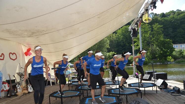 Das Fitnesstudio Caerobics zeigte, wieiviel Spaß der Sport machen kann.K.-H. Hofmann