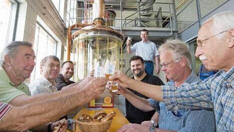 Ein interessanter Tag: Ein Bierseminar in der "Gl&auml;sernen Museumsbauerei". Foto: Brauereimuseum