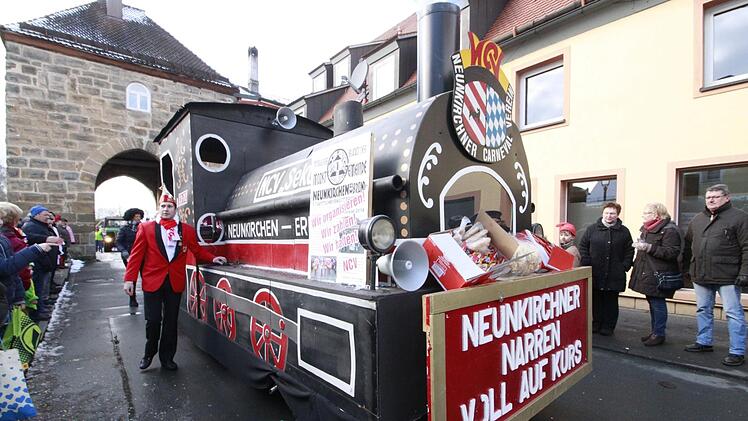 Impression vom Faschingszug Neunkirchen am Brand.  Josef Hofbauer