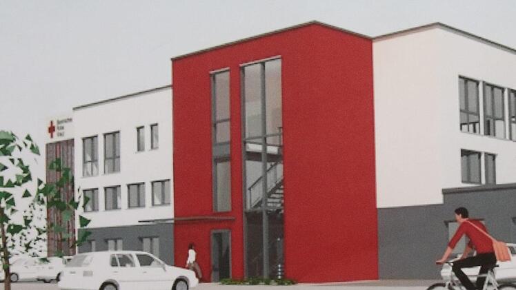 So soll die neue Ehrenamtszentrale des Roten Kreuzes, die im Jahr 2020 bezogen werden soll, aussehen. Repro: Michael Stelzner