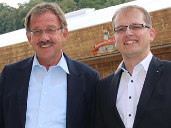 Ralf Hartnack (rechts) steht auf Platz 1 der Stadtratsliste, Stefan Schaffranek auf Platz 2. Foto: Archiv/Alexander Hartmann