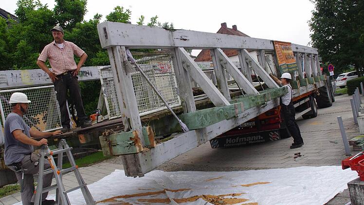 Arbeiten am Schwarzen Steg. Foto: Marco Meißner