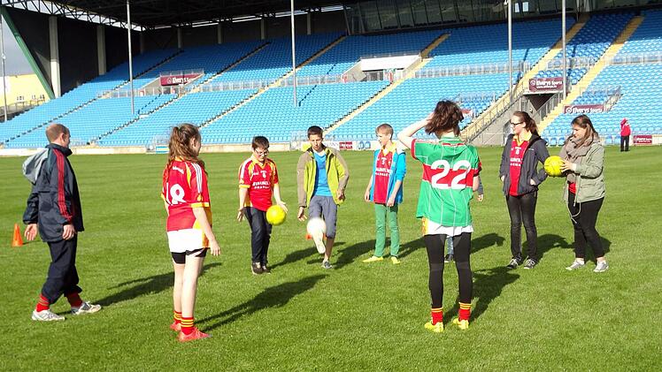 Die Jugendlichen beim Training Foto: privat