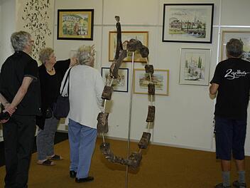 Platz 1: Die Kunstausstellung im früheren Hammelburger Kaufhaus.Foto: Archiv/Winfried Ehling