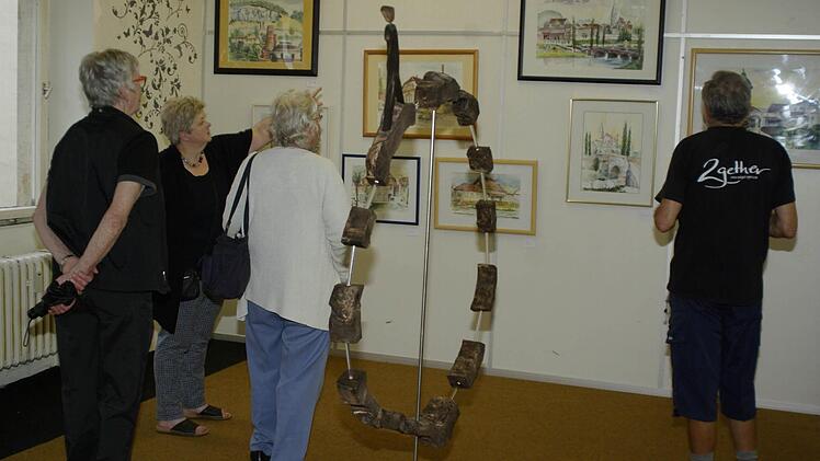 Platz 1: Die Kunstausstellung im früheren Hammelburger Kaufhaus.Foto: Archiv/Winfried Ehling